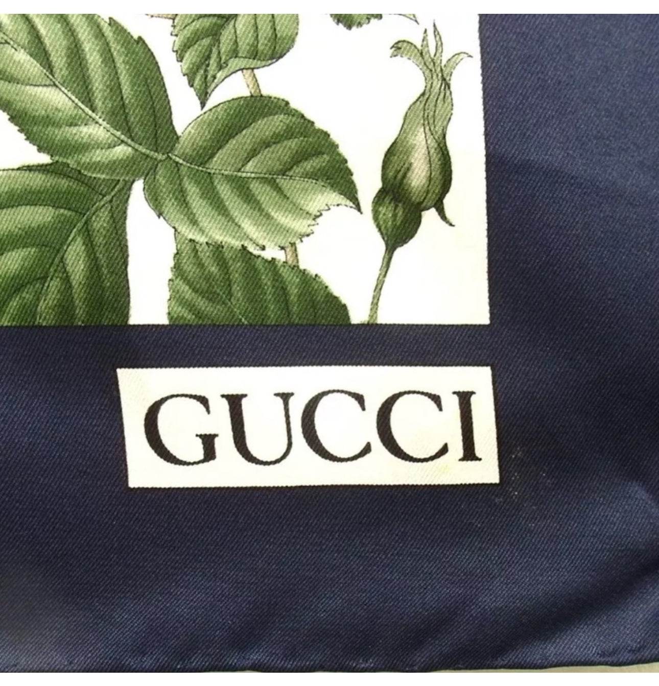 Gucci Silk Scarf for women Floral Design New Without Tags - Luxbrandz