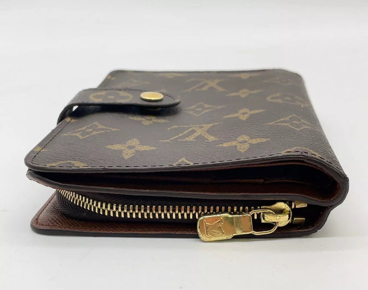 Louis Vuitton Monogram Porte Papier Zip M61207 Wallet W/Box NS110789