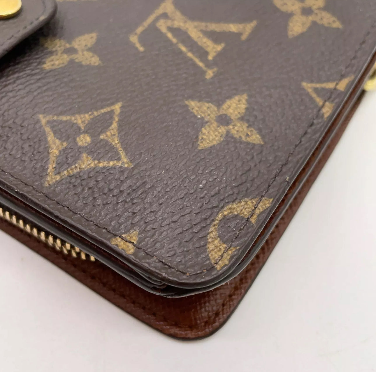 Louis Vuitton Monogram Porte Papier Zip M61207 Wallet W/Box NS110789