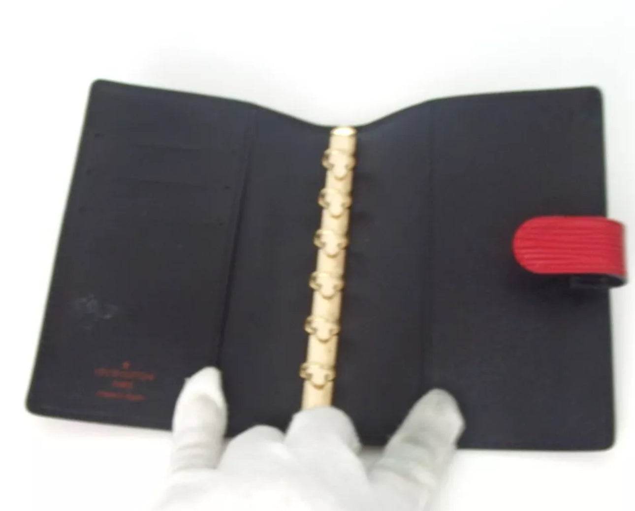 Louis Vuitton Red Black EPI Leather Agenda in mint new condition. - Luxbrandz