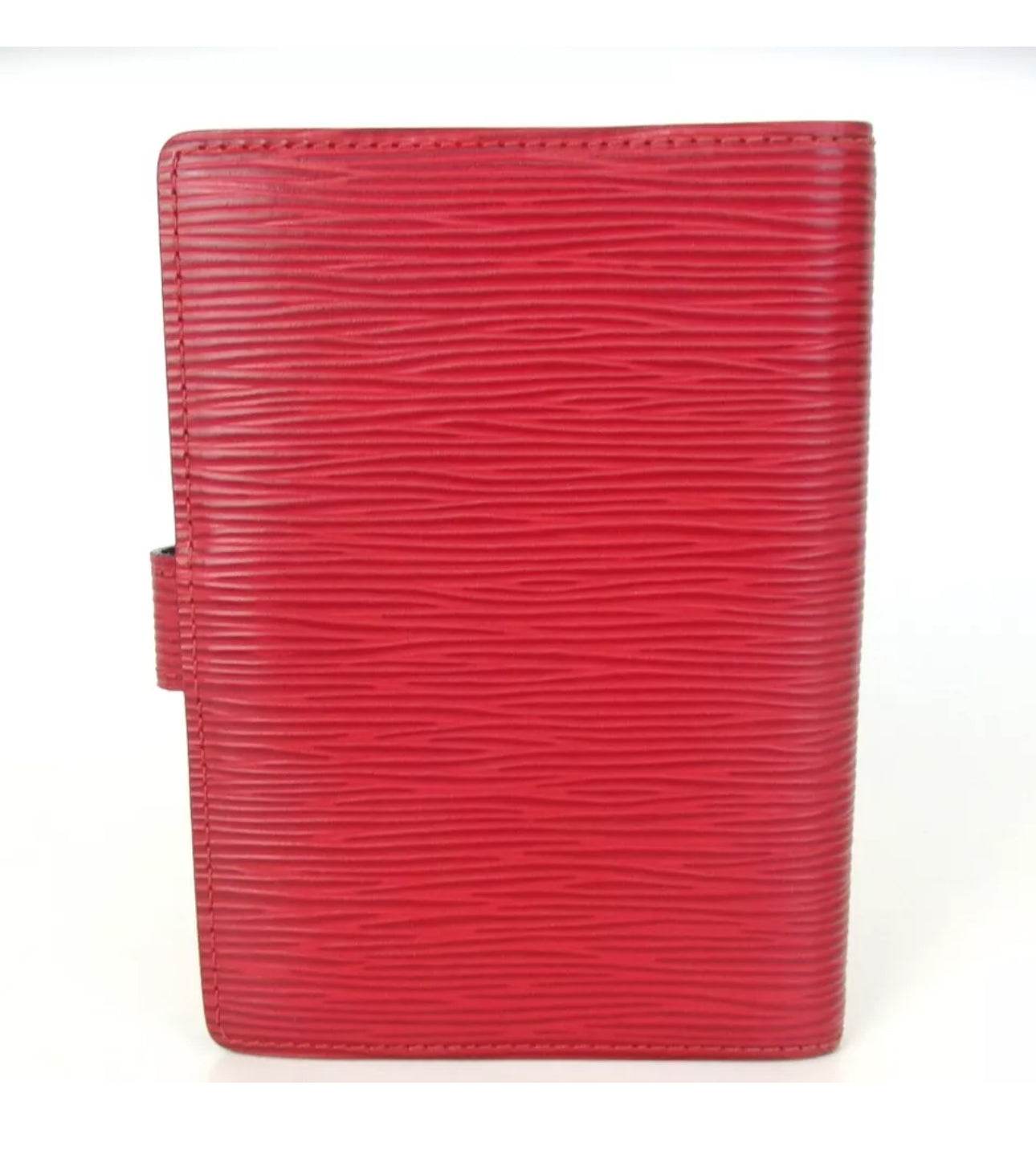Louis Vuitton Red Black EPI Leather Agenda in mint new condition. - Luxbrandz