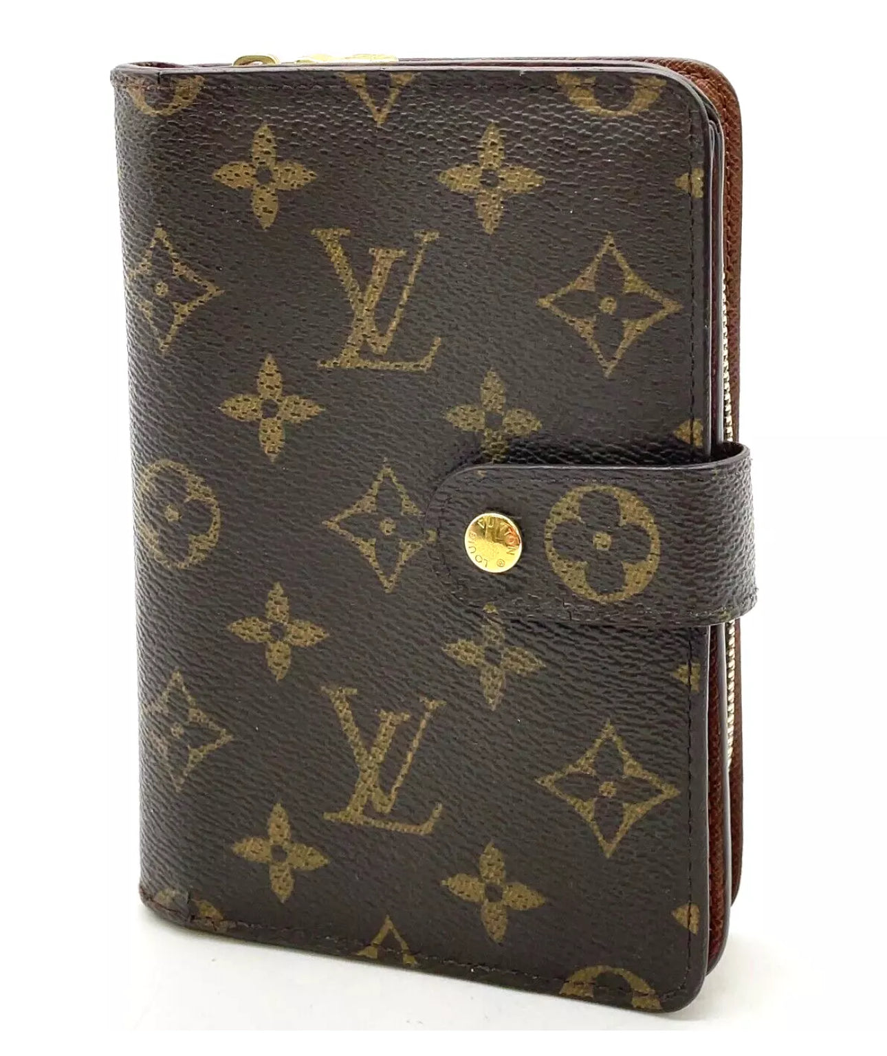 Louis Vuitton Monogram Porte Papier Zip M61207 Wallet W/Box NS110789