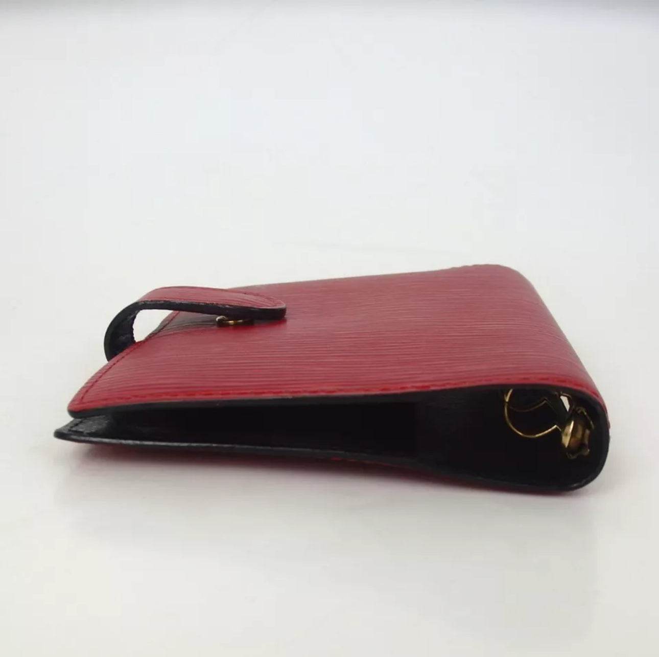 Louis Vuitton Red Black EPI Leather Agenda in mint new condition. - Luxbrandz