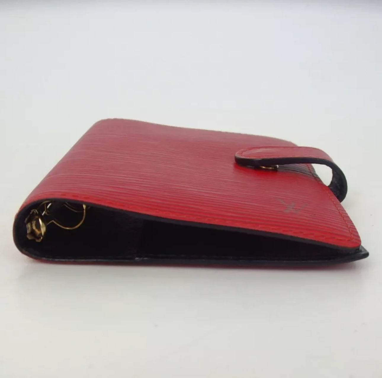 Louis Vuitton Red Black EPI Leather Agenda in mint new condition. - Luxbrandz
