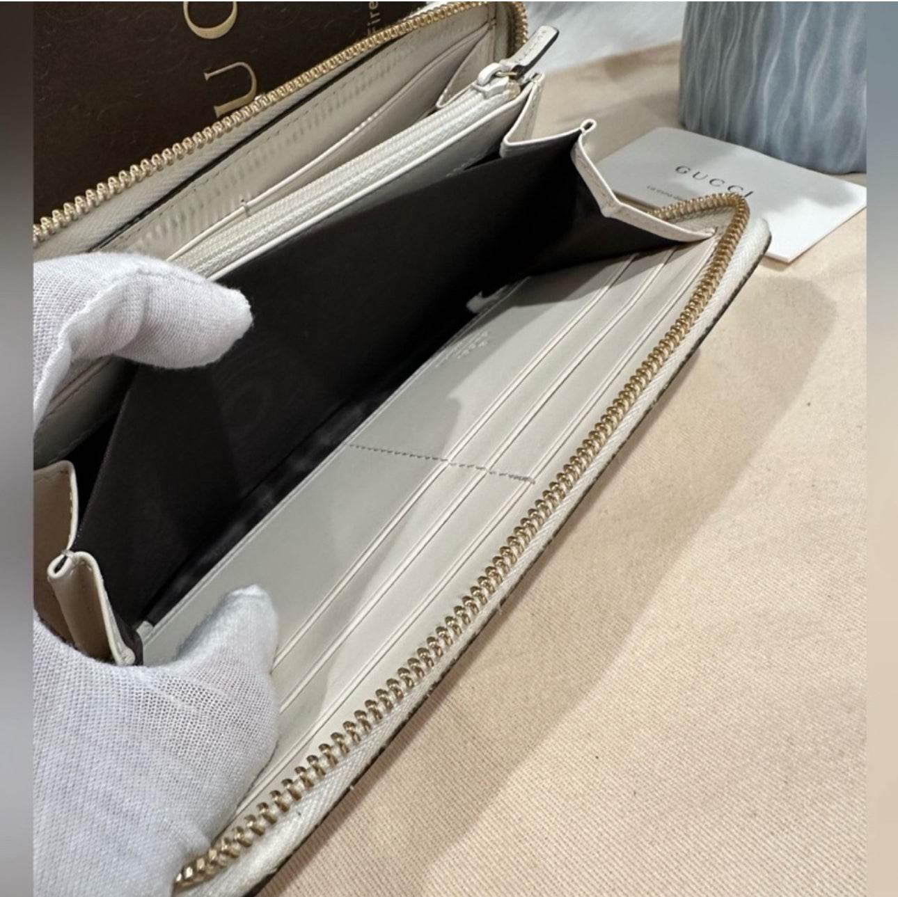 Gucci GG Lambskin wallet Brand New Gift ready - Luxbrandz