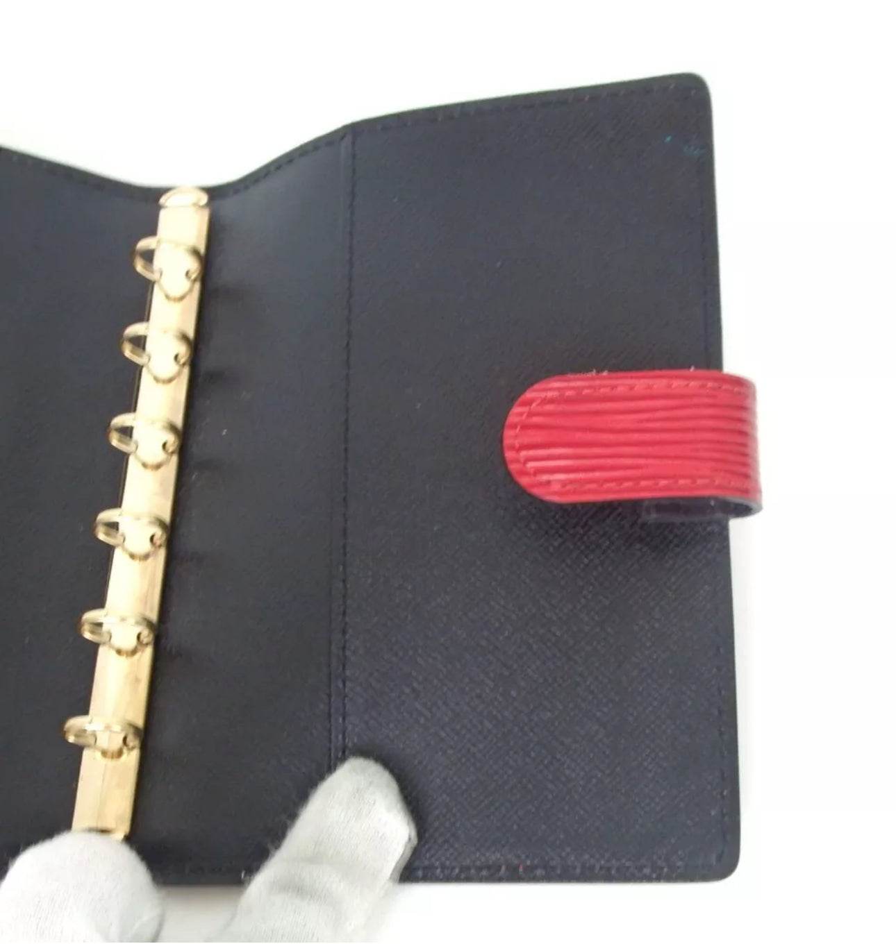 Louis Vuitton Red Black EPI Leather Agenda in mint new condition. - Luxbrandz