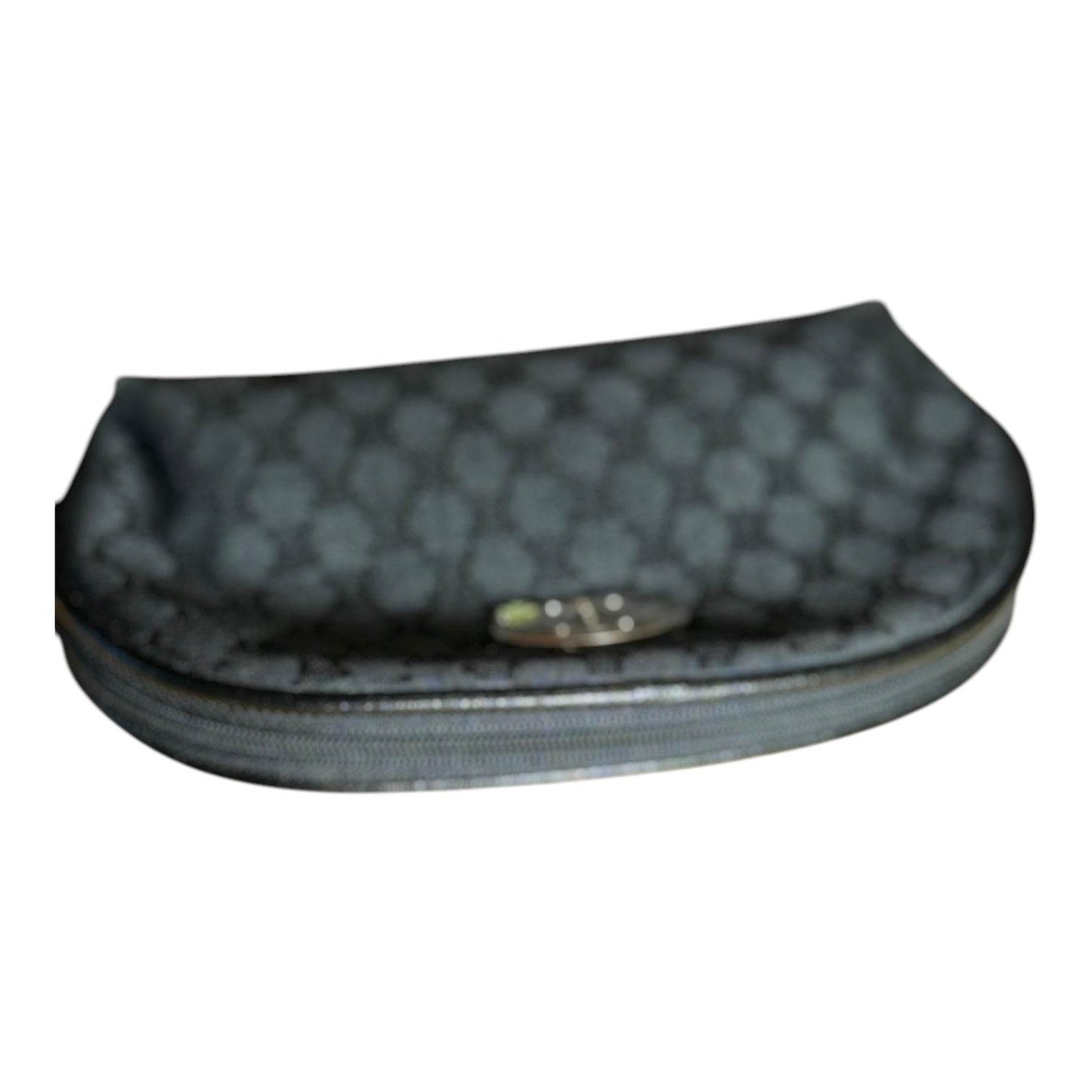 Celine - Macadam Cosmetic Pouch Navy Blue In Mint Condition - Luxbrandz