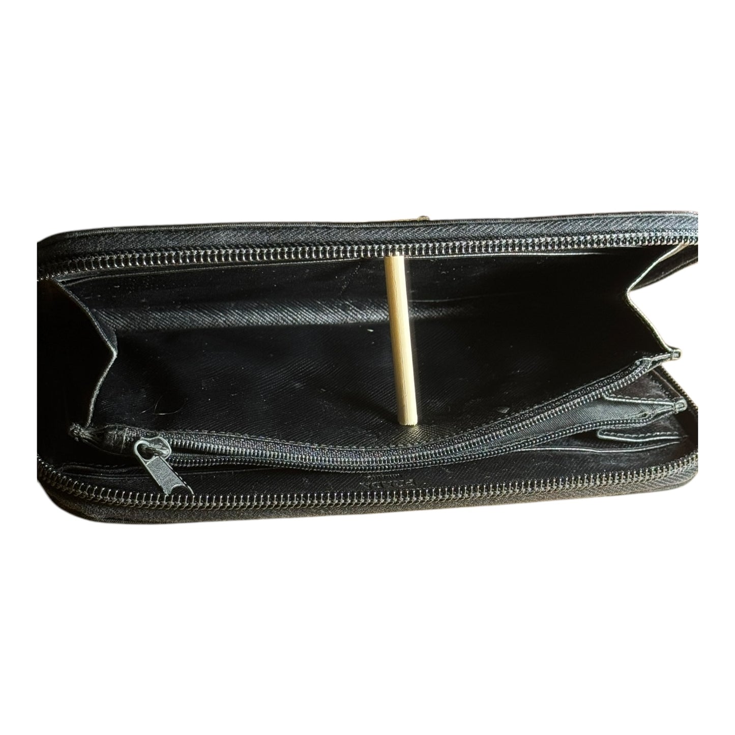 Prada Nylon Tessuto Zippy Zip-Around Long Wallet NERO Women