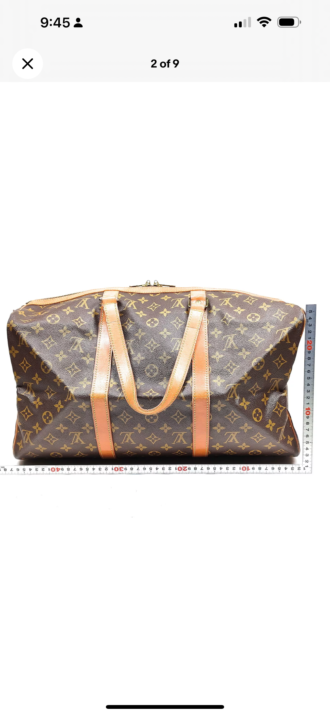 Louis Vuitton LV Boston Bag Sac Souple 45 Brown Monogram