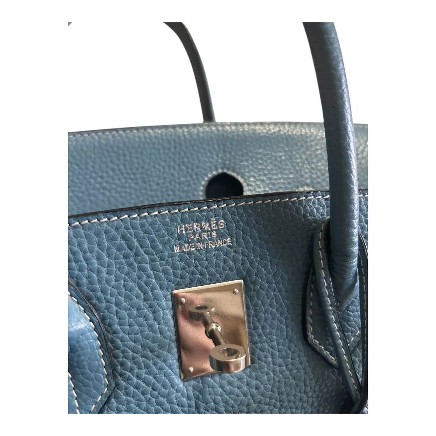 Birkin Handbag Vert Cypress Swift with Gold Hardware 25 Blue Teal - Luxbrandz