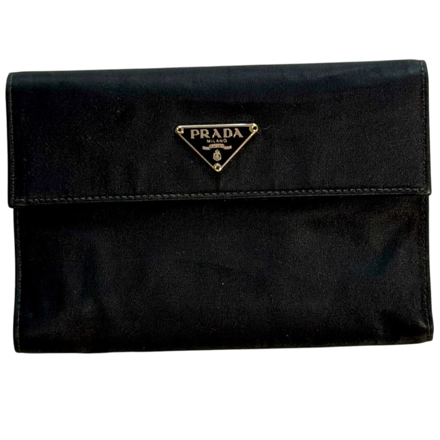 PRADA WALLET BRAND NEW (NWOT) NYLON MINT IN BLACK COLOR