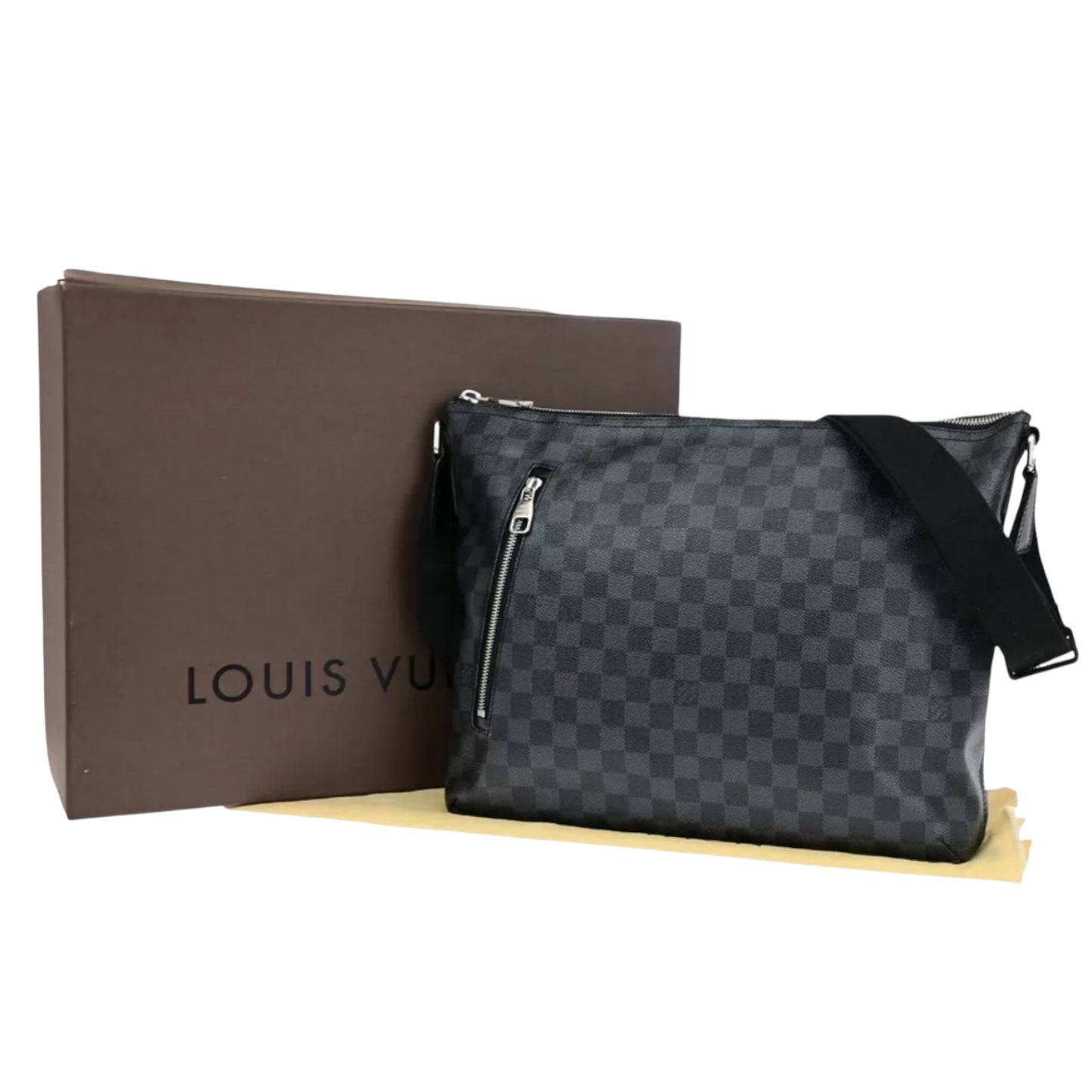 LOUIS VUITTON Mick MM Crossbody Shoulder Bag Damier Graphite BK N41106 22YE709