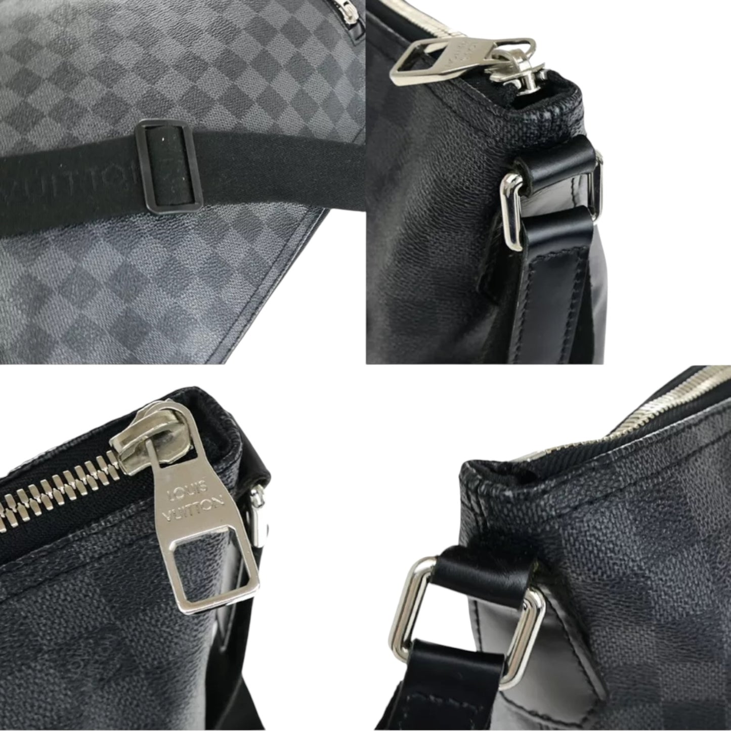 LOUIS VUITTON Mick MM Crossbody Shoulder Bag Damier Graphite BK N41106 22YE709