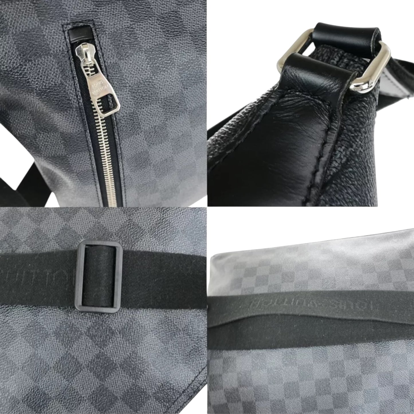 LOUIS VUITTON Mick MM Crossbody Shoulder Bag Damier Graphite BK N41106 22YE709