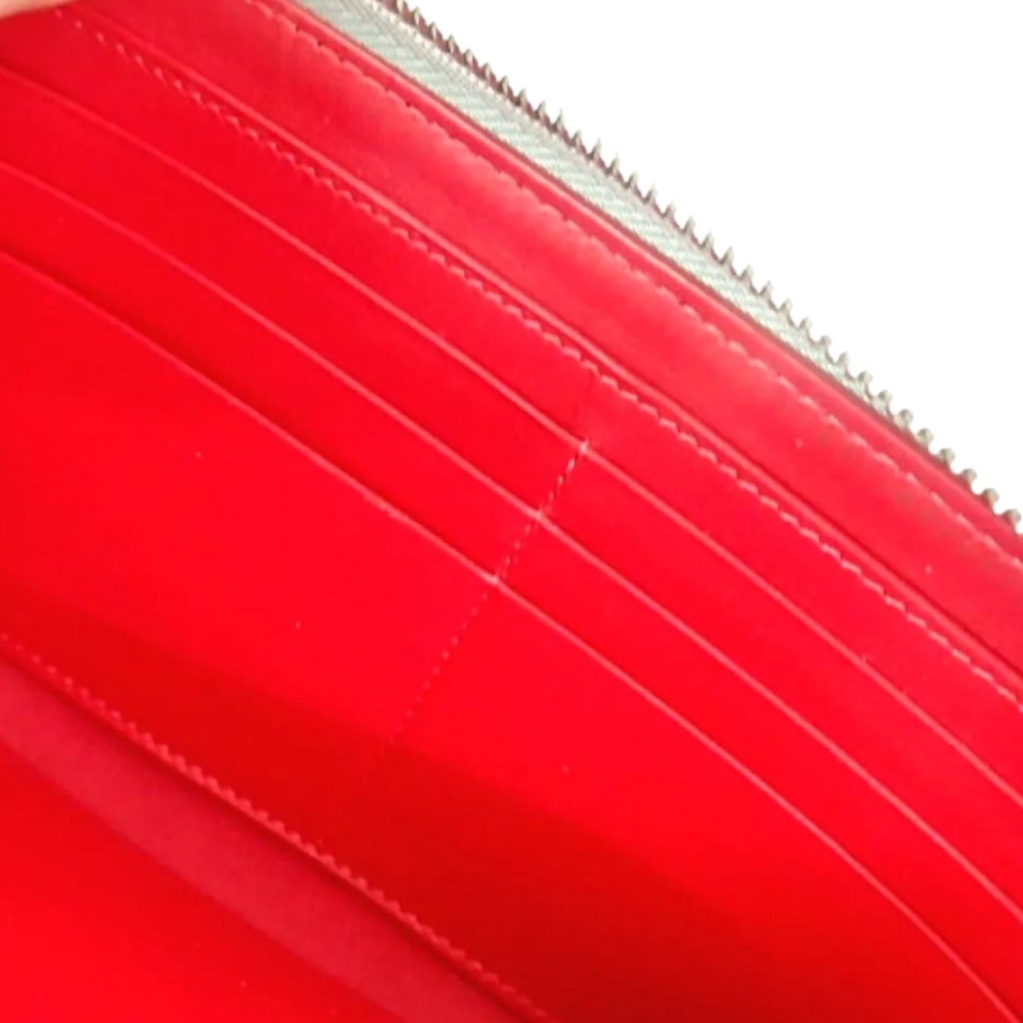 Christian Louboutin Pannettone Leather Wallet in Blue Color and red interior in mint condition