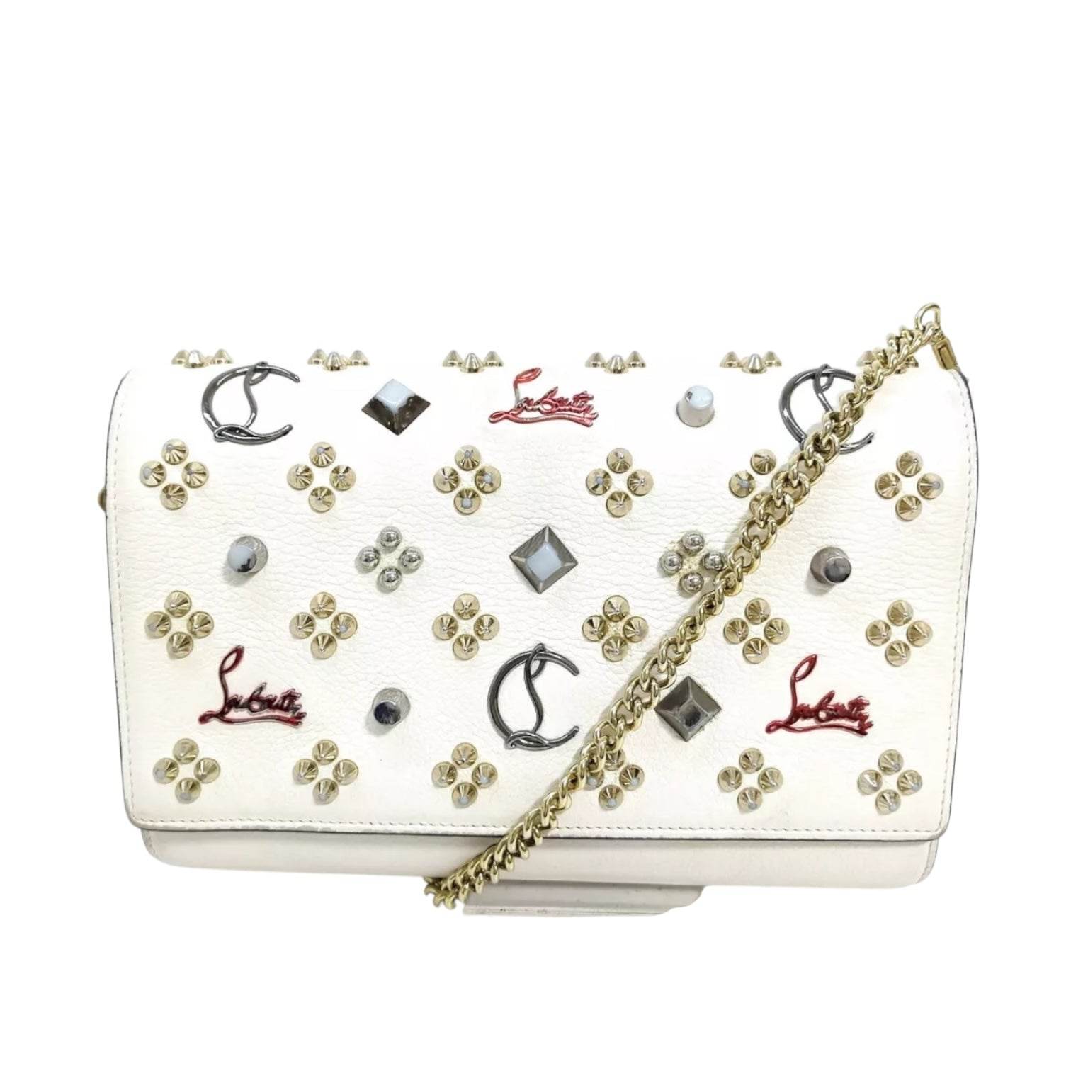 Christian Louboutin Studded Paloma Clutch Crossbody bag - Luxbrandz