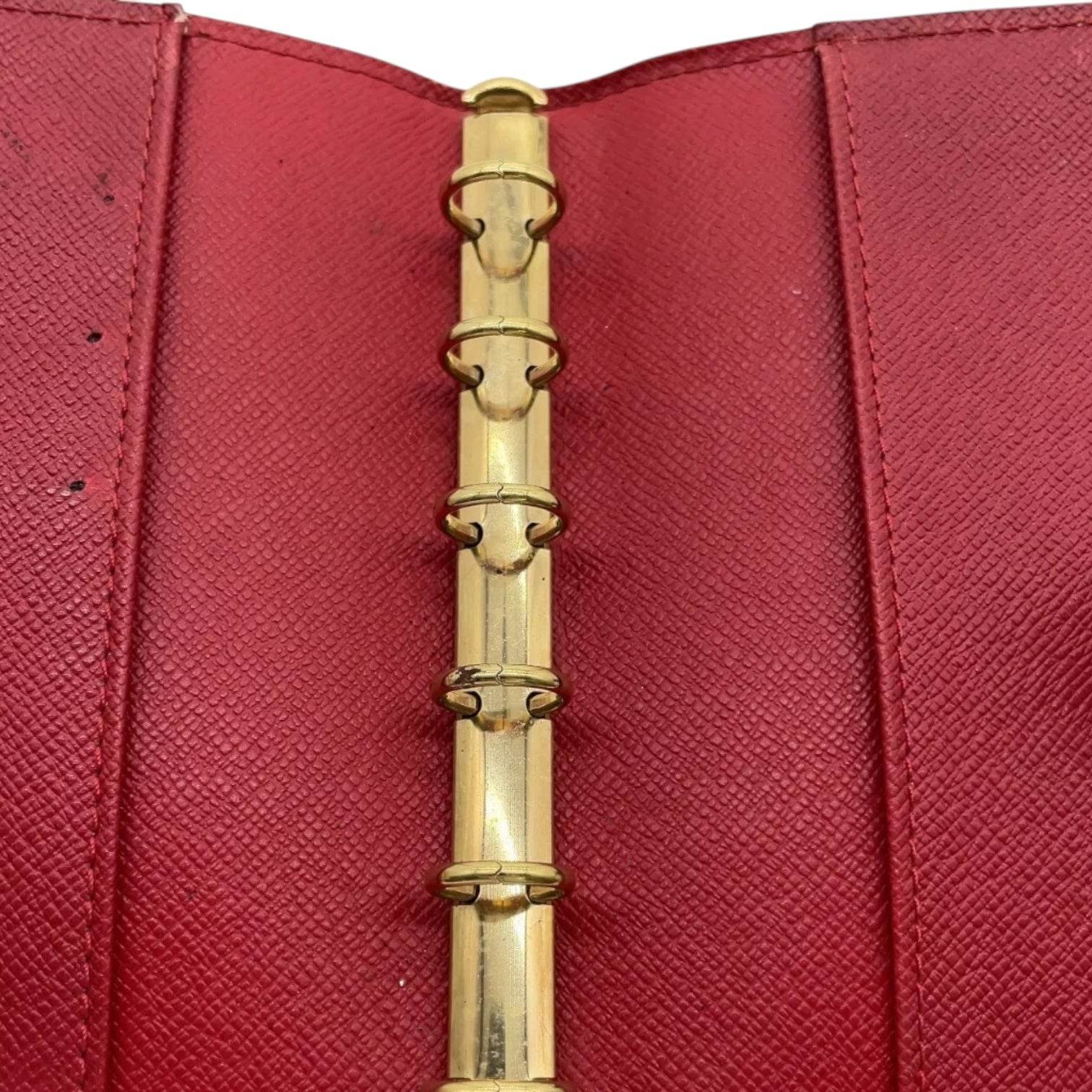 Louis EPI Leather Agenda PM in Red Color in Excellent Condition - Luxbrandz