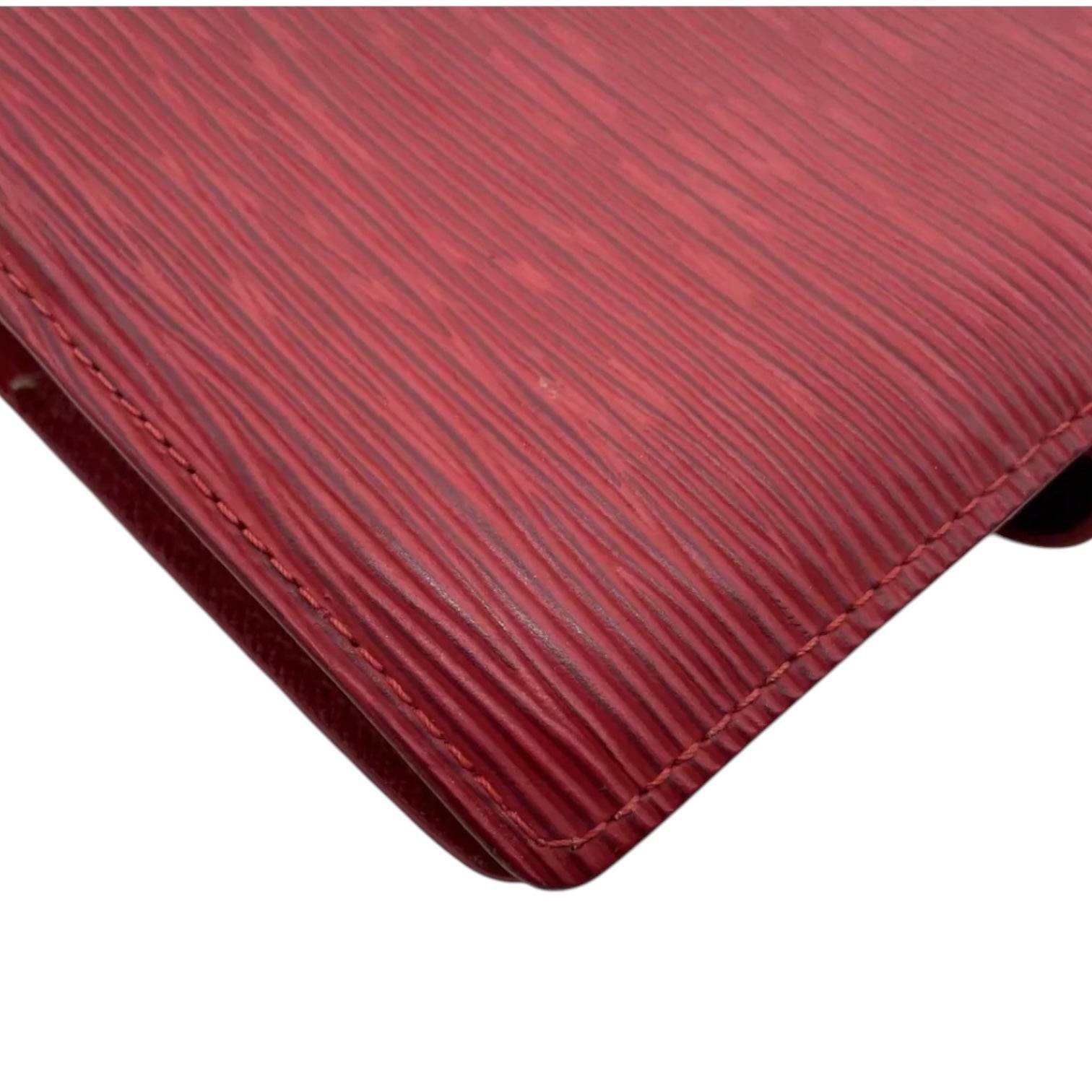 Louis EPI Leather Agenda PM in Red Color in Excellent Condition - Luxbrandz