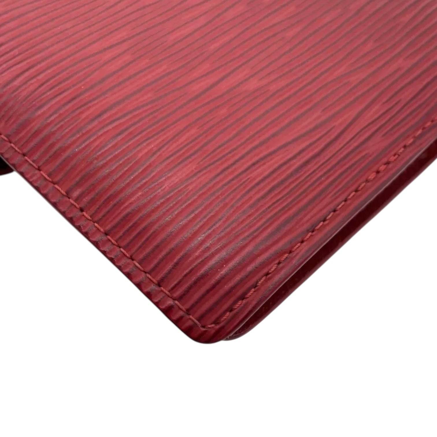 Louis EPI Leather Agenda PM in Red Color in Excellent Condition - Luxbrandz