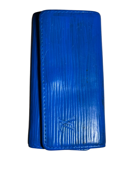 Louis Vuitton EPI Leather Blue Key Ring Key Wallet