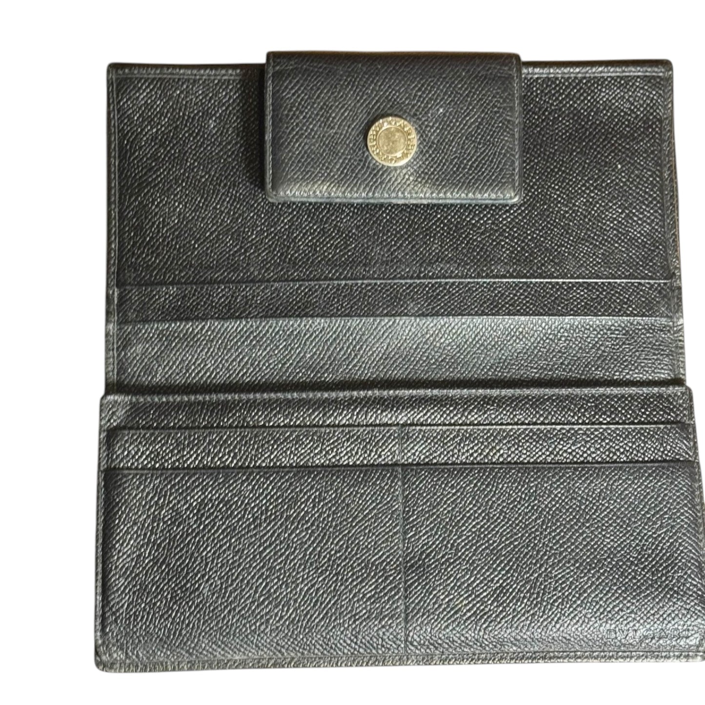 Bvlgari  Black Leather Long Bifold Wallet in NWOT mint condition.