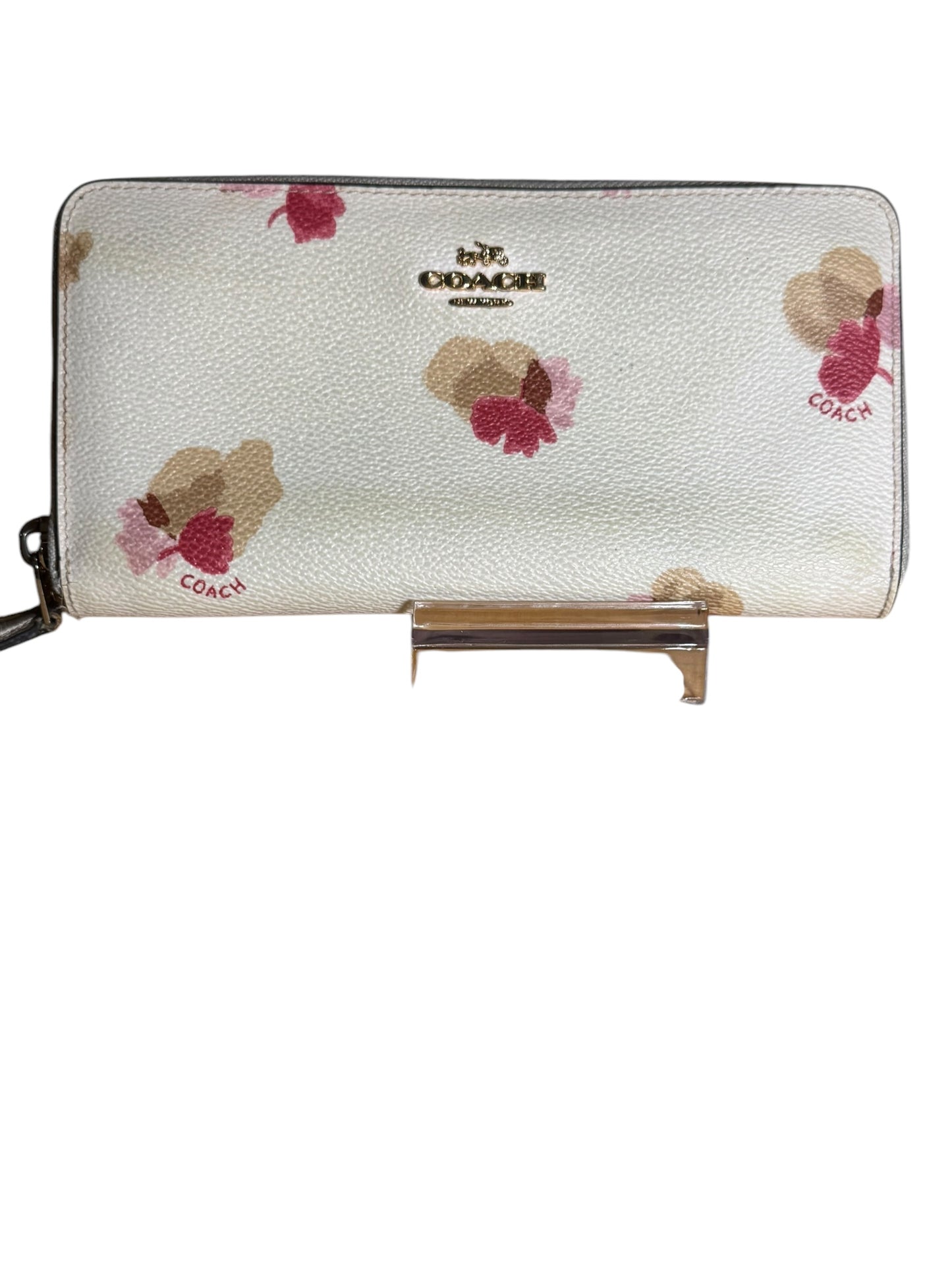 Coach Limiteded Edition continental zip around wallet With Pop Floral Print