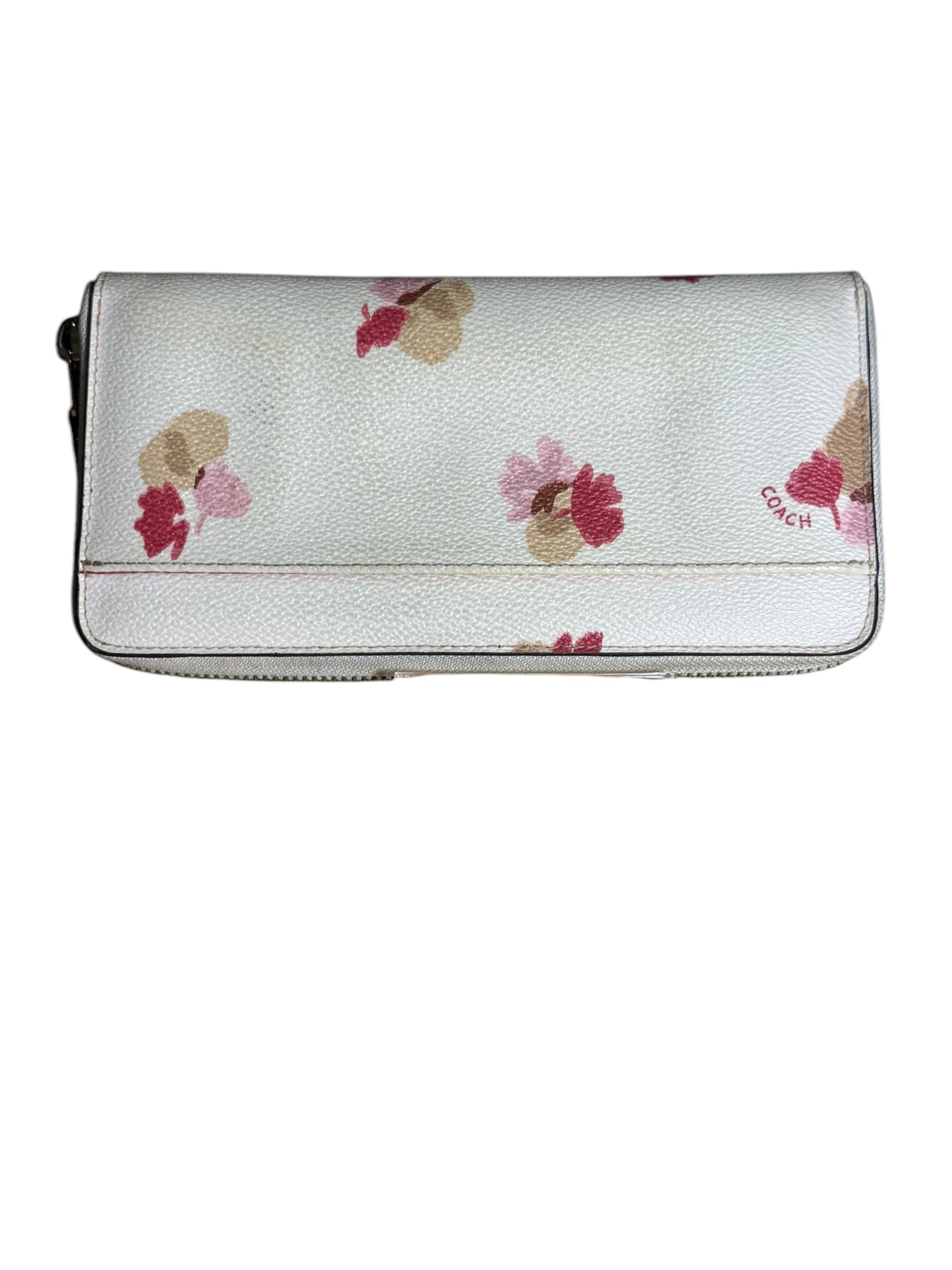 Coach Limiteded Edition continental zip around wallet With Pop Floral Print