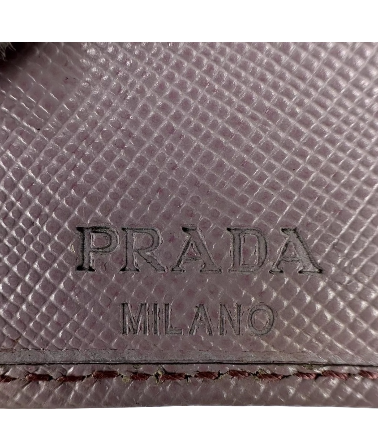 PRADA fold leather wallet purple authent