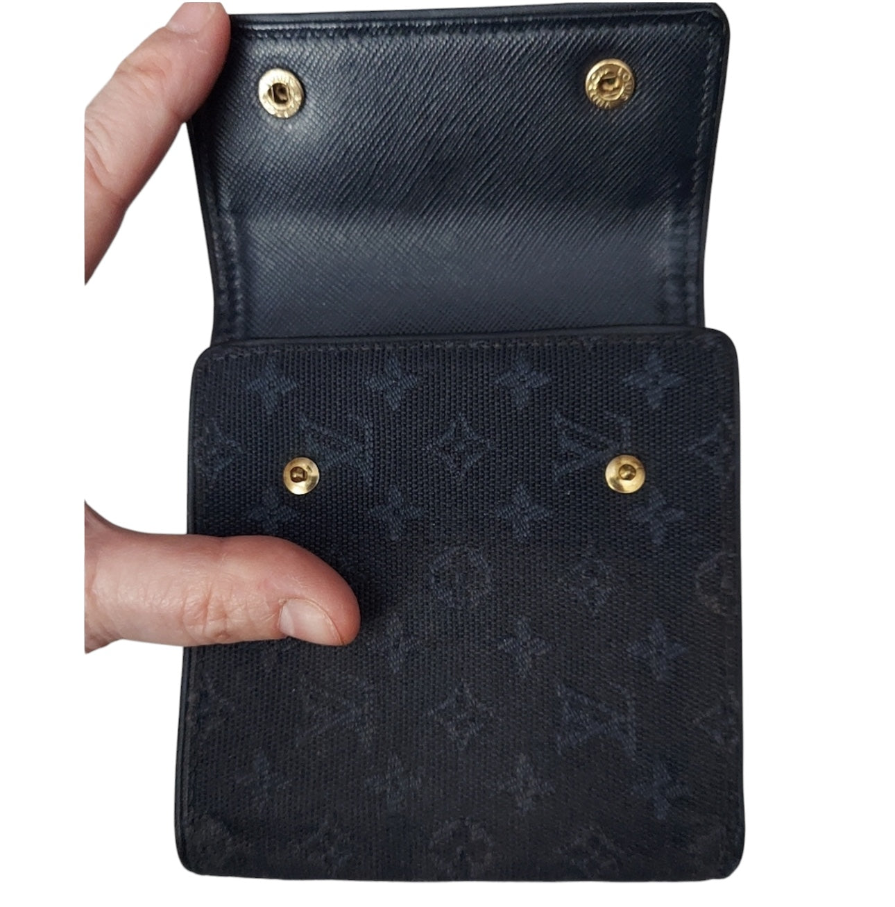 Louis Vuitton Monogram mini wallet in navy