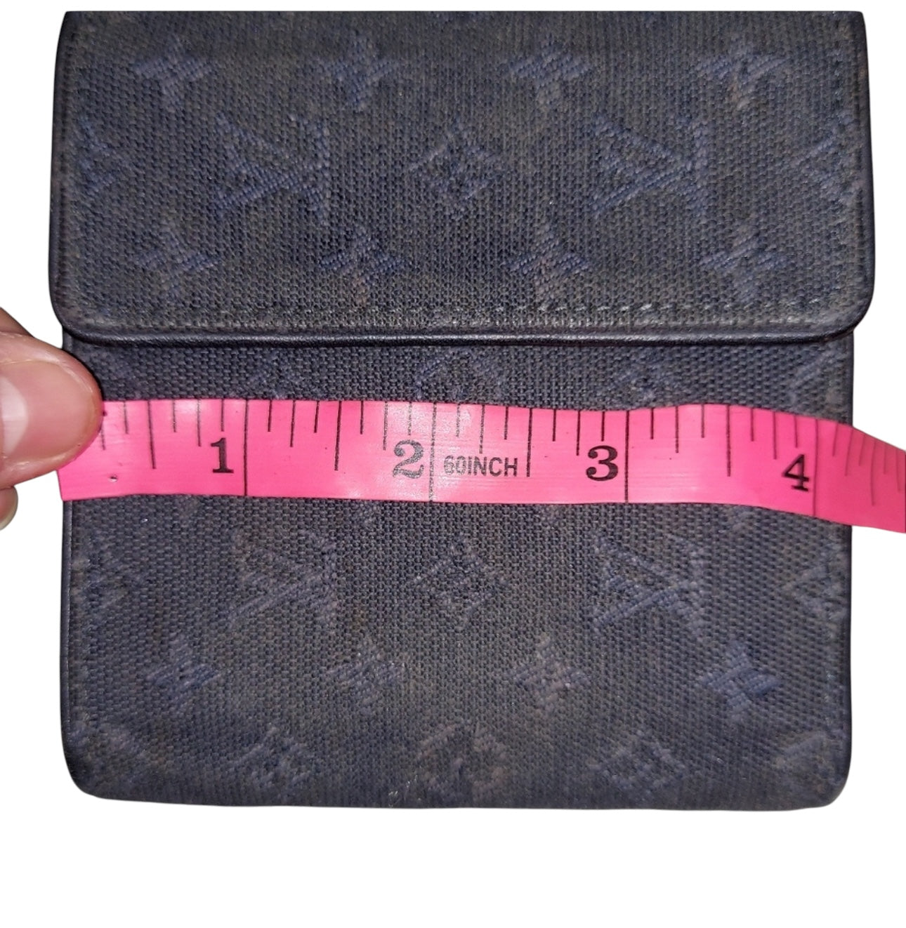 Louis Vuitton Monogram mini wallet in navy