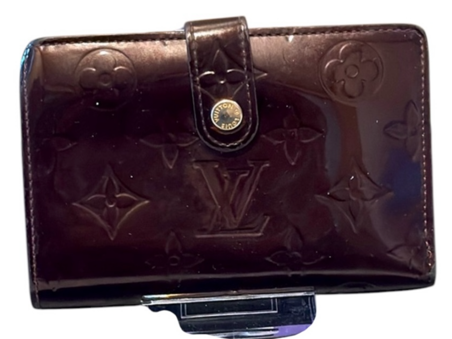 Louis Vuitton Vernice French Rogue Wallet in excellent condition.