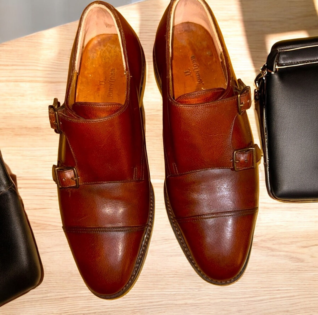 John Lobb Williams Street Series Double Monk Strap Shoes in mint condition retails $3000 plus