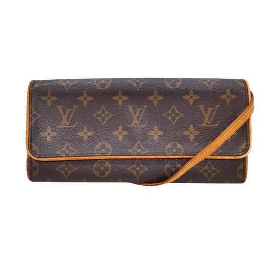 Louis Vuitton Monogram Twin Pouchette in mint condition genuine leather crossbody bag - Luxbrandz