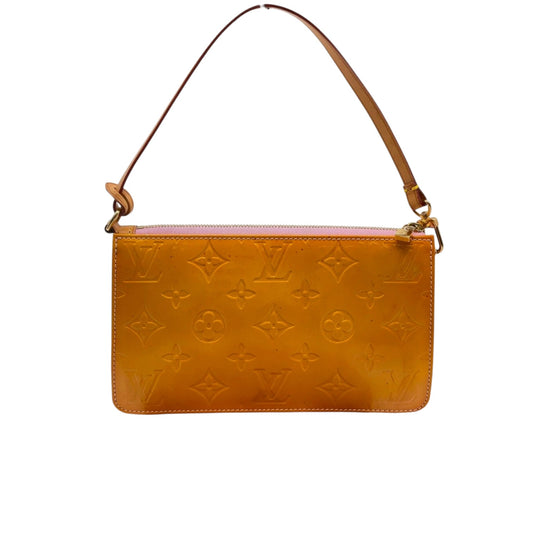 Louis Vuitton Vernice Lexington Yellow Accessory Pouch in mint condition.