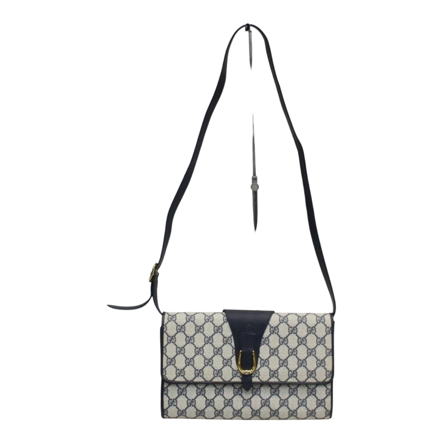 Gucci Gg Monogram Horsebit Crossbody Bag in mint condition