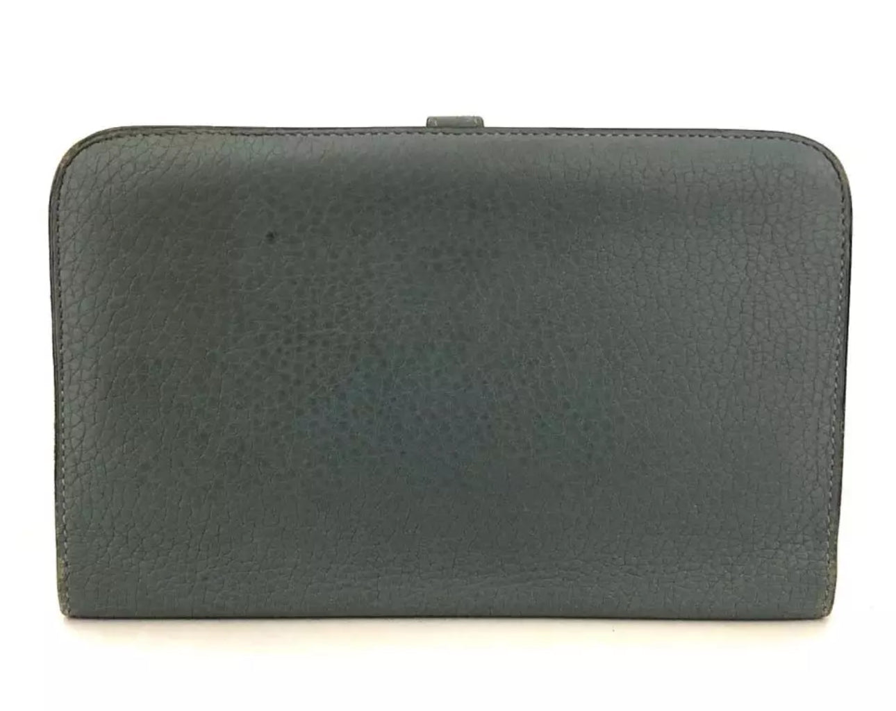 Hermes Dogon Wallet Blue Clemence Leather Luxurious Chic Fadhion