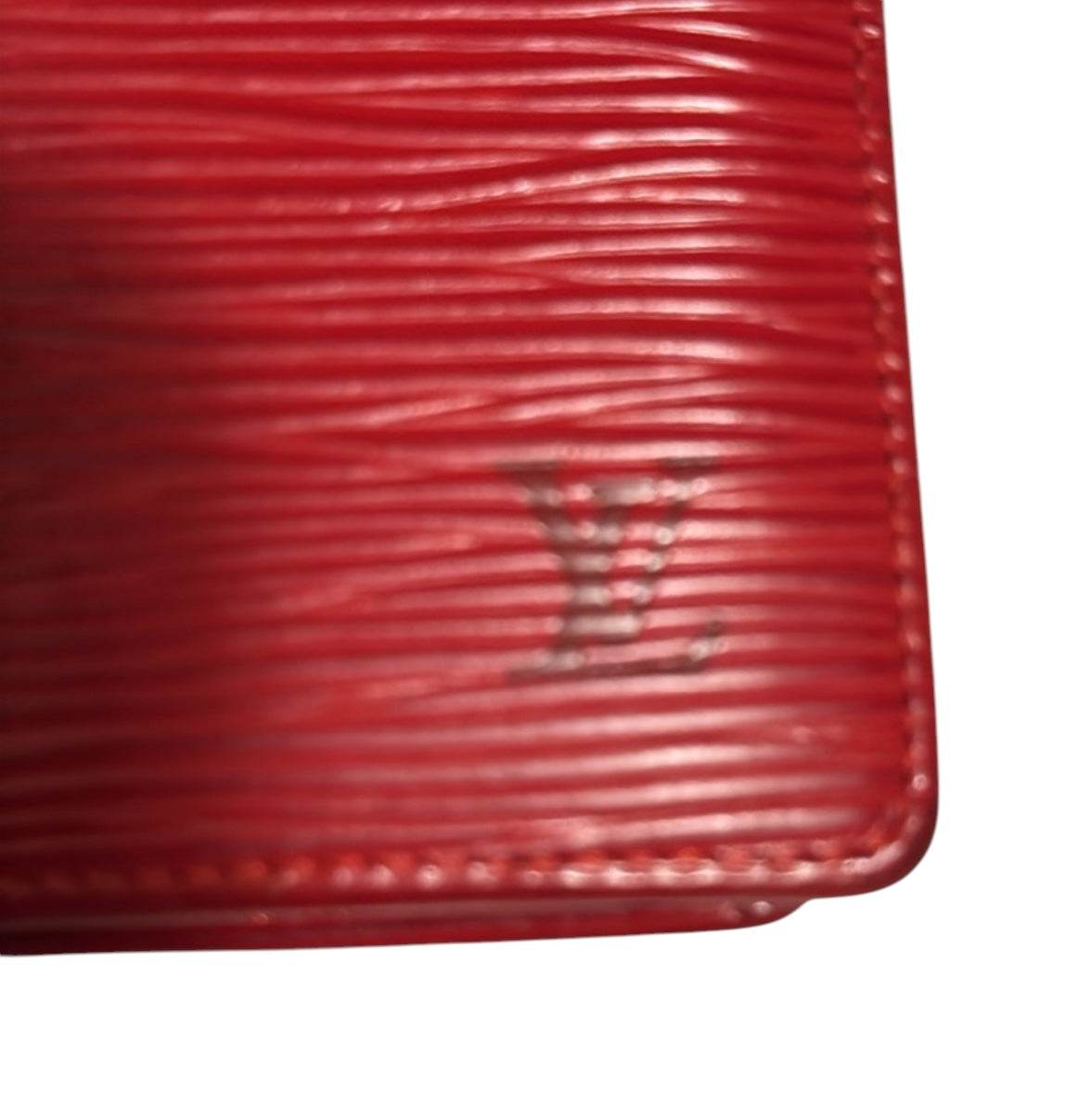 Louis Vuitton Red Epi Portefeuille Marco Leather Bifold Wallet NWOT - Luxbrandz