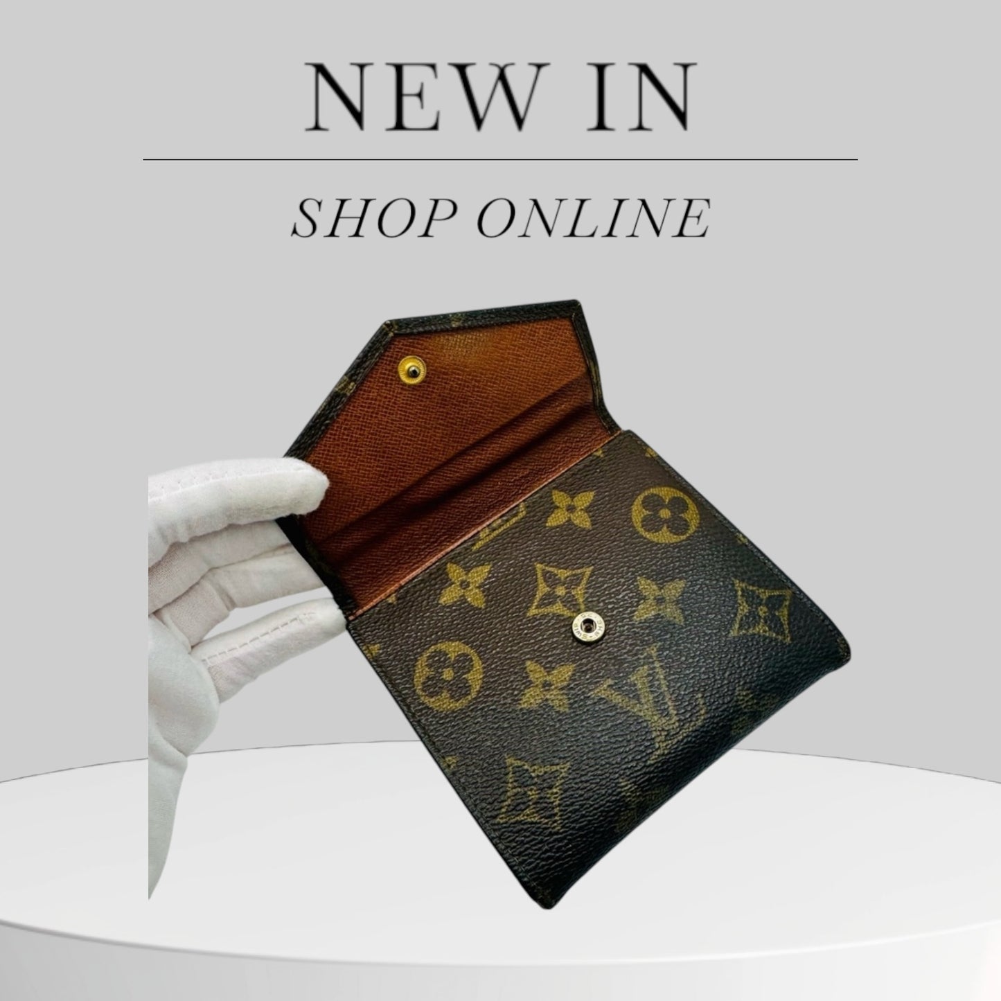 Louis Vuitton Monogram Porte Monnaie Billets Wallet Authentic