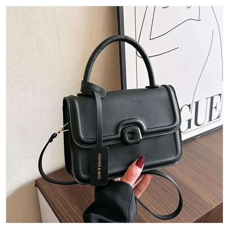 Women’s Leather Shoulder Bag 2024 Trend Brand Small Square Bags Luxury Designer Handbag Fashion Crossbody Messenger Bag Tote Bag