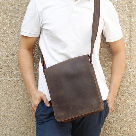 Versatile Leisure Bag Men's Leather Bag - Luxbrandz