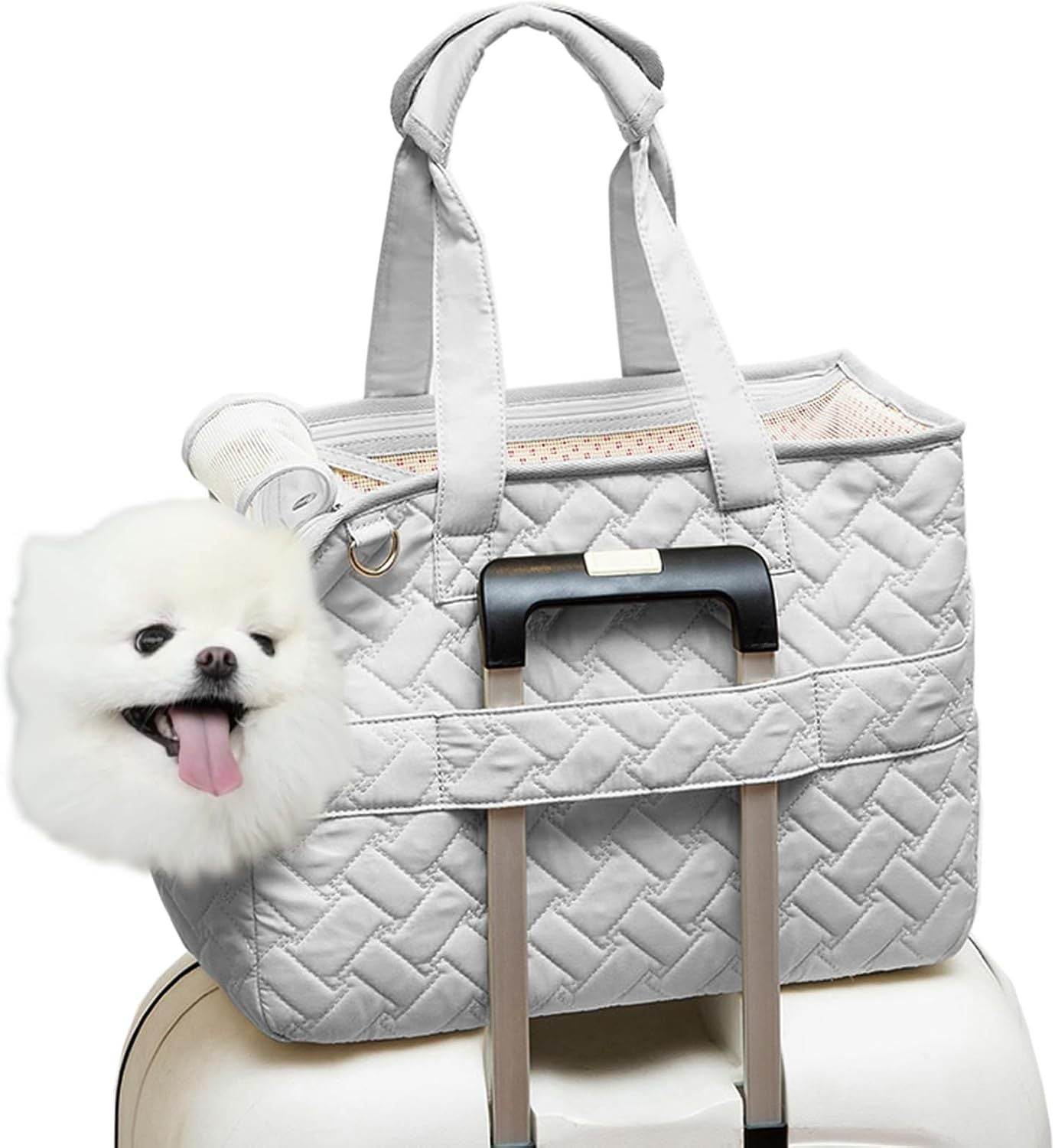 Cat Carrier Small Dog Handbag Cat Puppy Carrier Bag Large Cat With Multiple Pockets Breathable Mesh Soft Cushion Traveling Pets Tote Purse Picnic Outdoor - Luxbrandz
